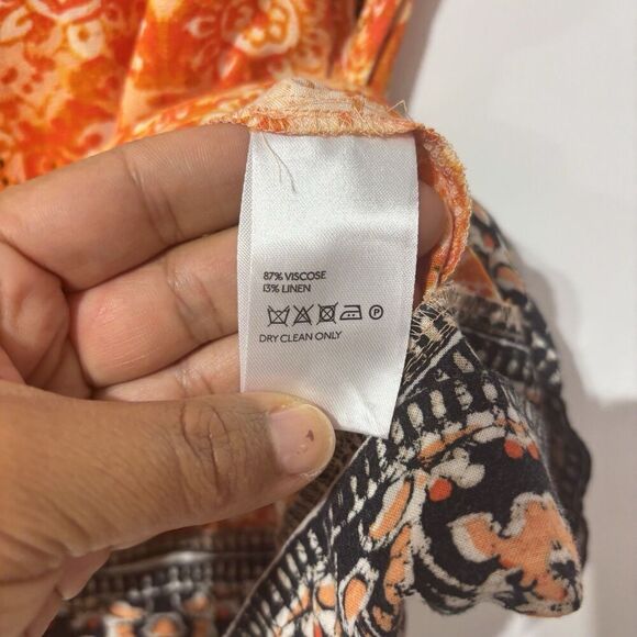 FREE PEOPLE Make My Day Tapestry Floral Print Crop Top SMALL  Bohemian - Picture 6 of 6